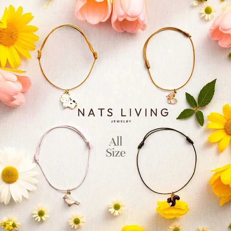 Gelang Tali/ Gelang Tali Lucu/ Gelang Liontin/Gelang Charm/ Gelang Manik ANIMAL PART 1 by Nats Living