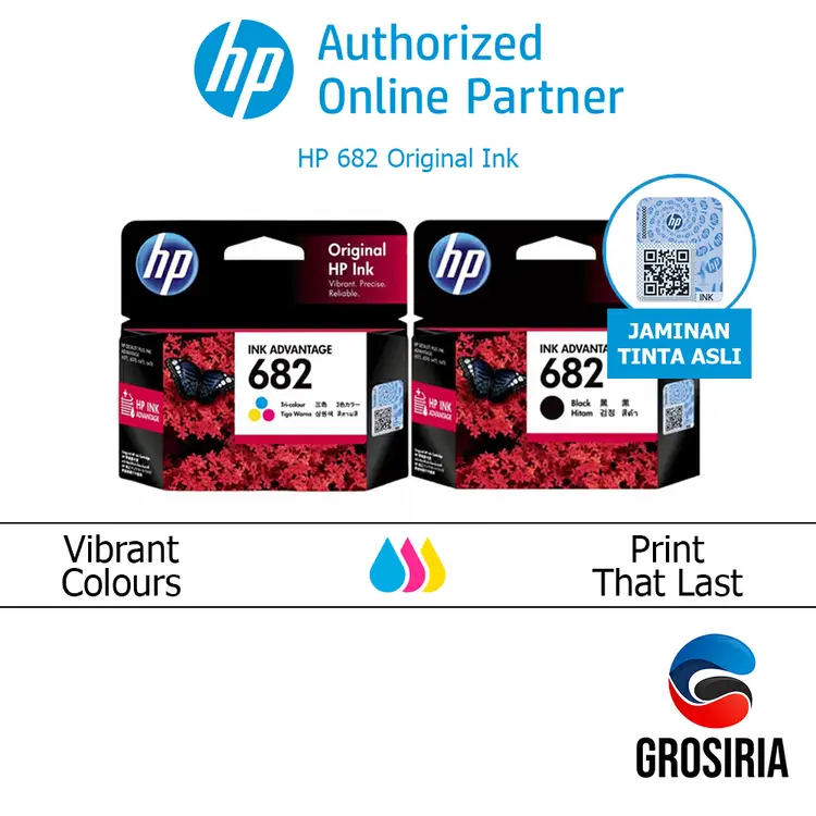HP Tinta 682 Tri Color Original Ink Advantage Cartridge [3YM76AA]