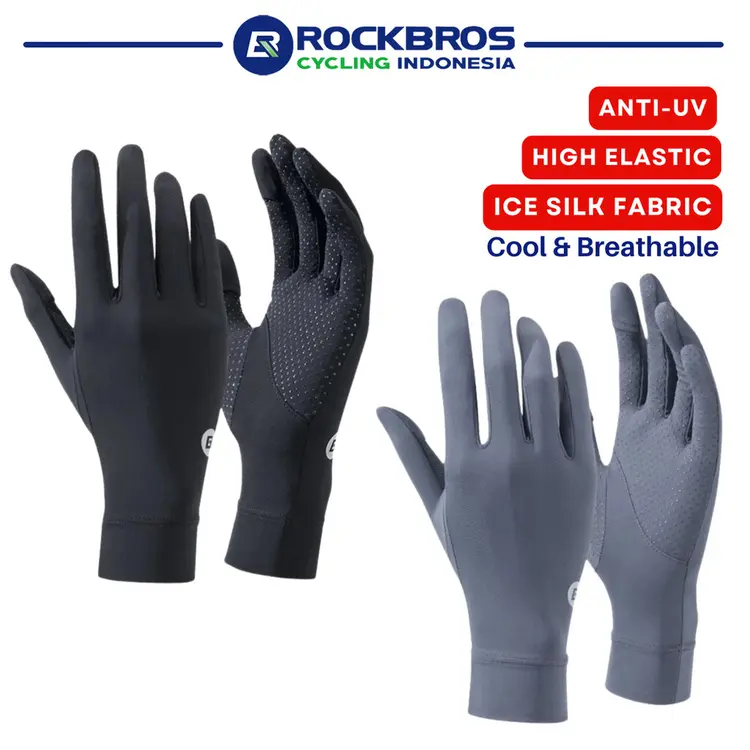 ROCKBROS S291-1 Sarung Tangan Sepeda Anti UV Bike Glove Full Finger