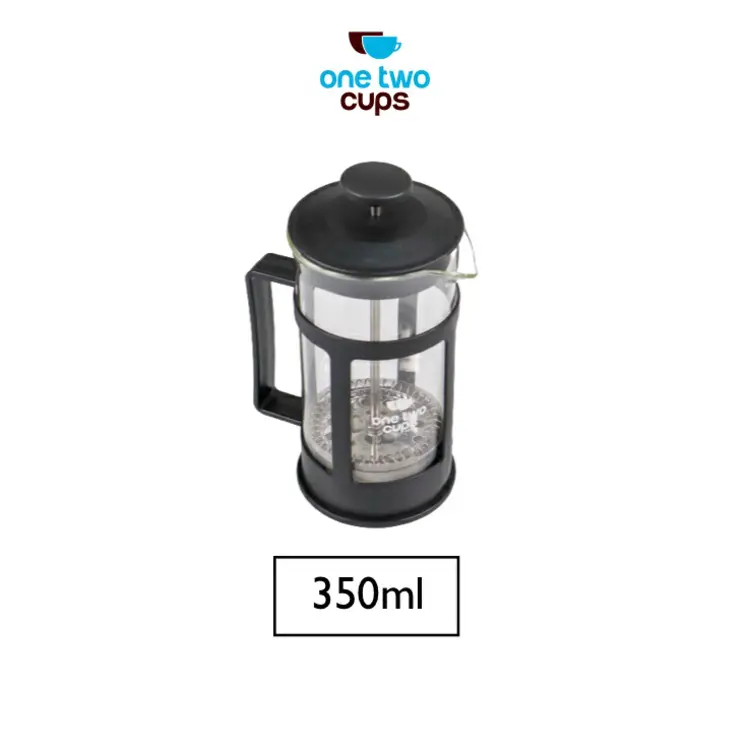 One Two Cups Teko Pot French Press Coffee Maker 350ml