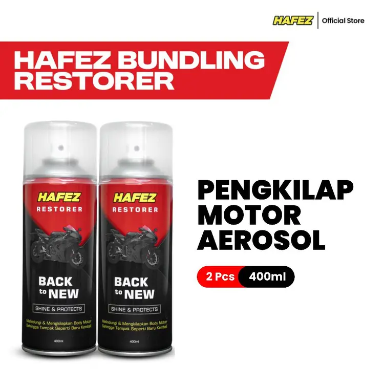 HAFEZ - Restorer -  Pengkilap dan Penghitam Body Motor