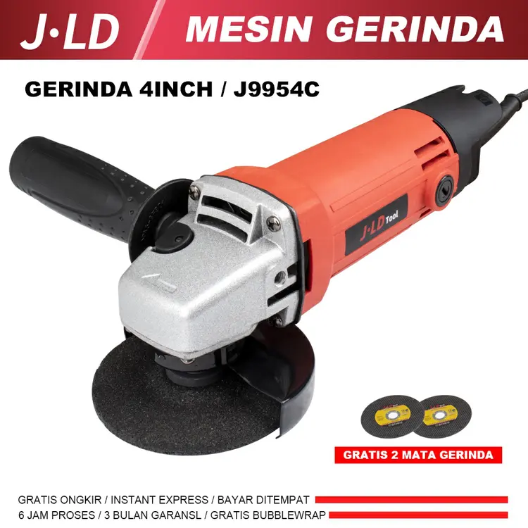 JLD Mesin Gerinda tangan murah 4INCH J9954C / Angle Grinder Multifunction J9554C / GURINDA GRINDA 4INCH gerinda tangan murah gerinda murah cuci gudang