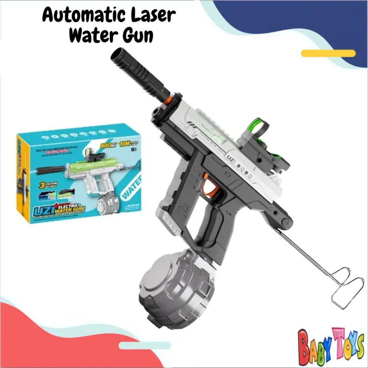 BabyToys Pistol Air Elektrik Mainan Anak Water Gun Electric Tembakan Air Otomatis Kid Toys