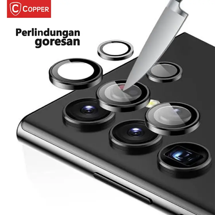 Samsung S24/ S24 Plus /S24 Ultra - Ring Metal (Pelindung Lensa kamera)