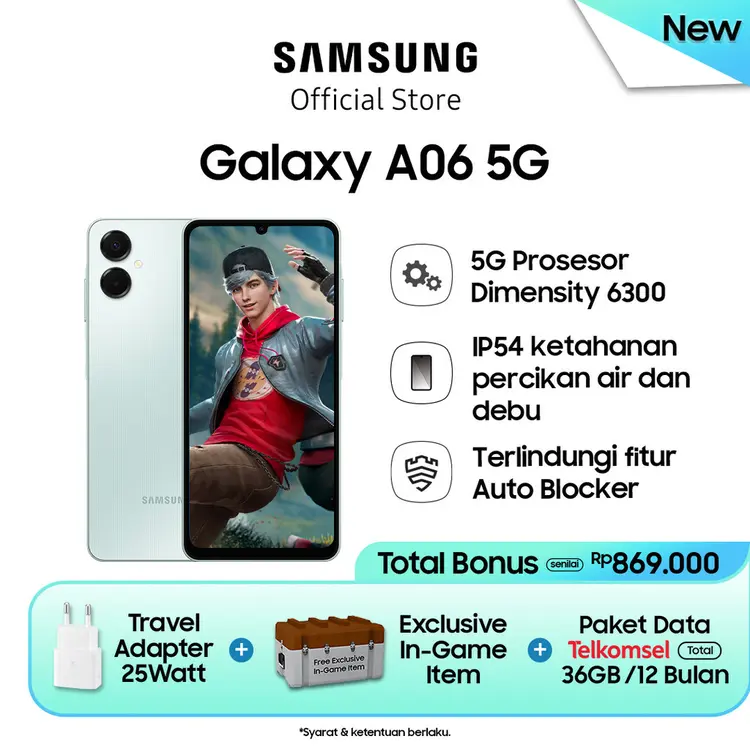 Samsung Galaxy A06 5G 6/128GB - Light Green