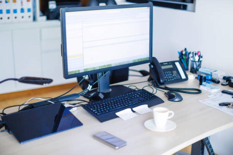 meja-kantor-dengan-peralatan.jpg (612×408)