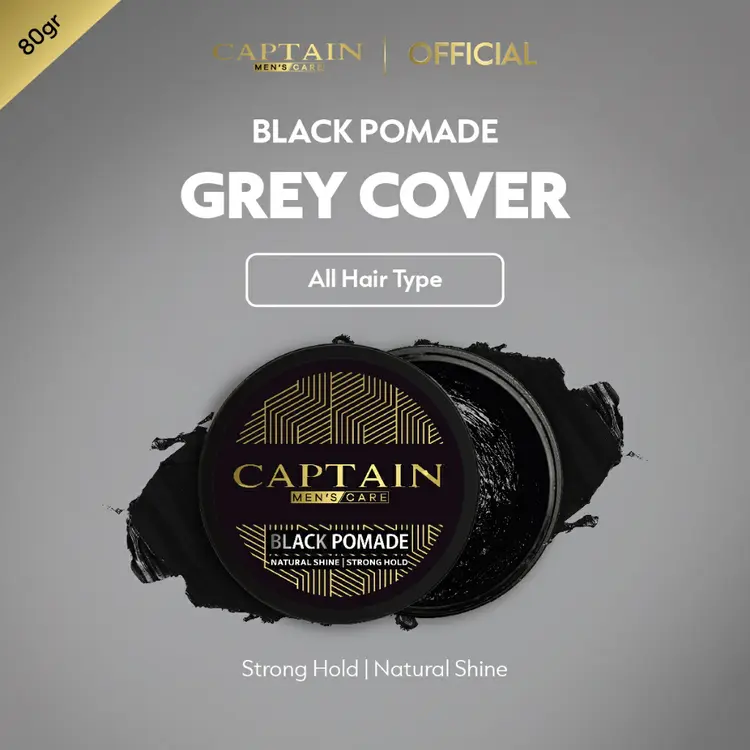 Captain Men's Care Black Pomade 80gr