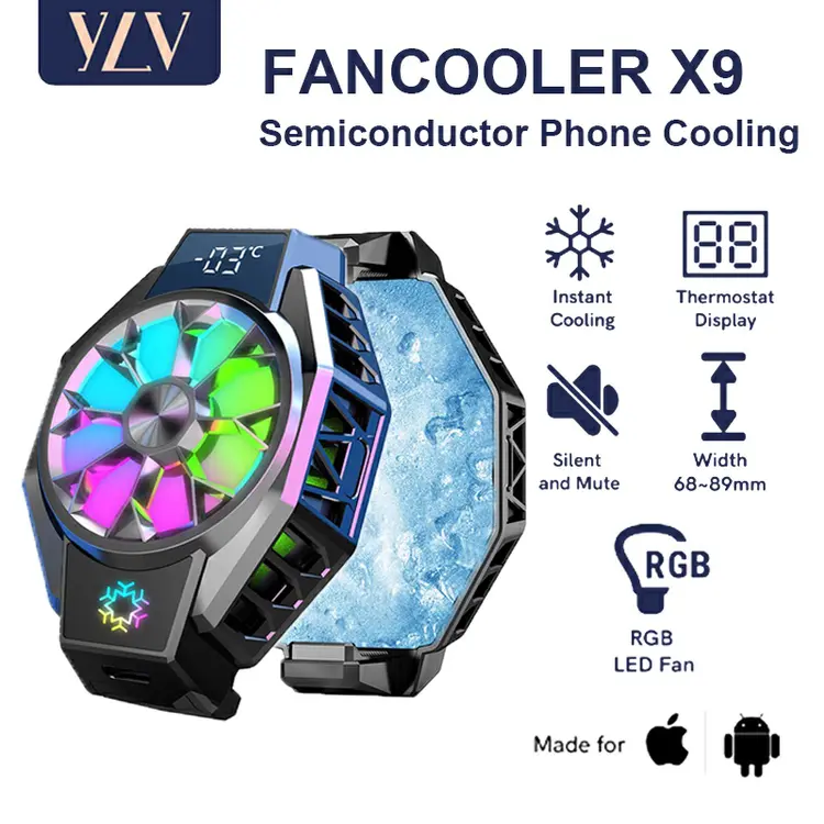 YLV Funcooler HP Fan Cooler Radiator Pendingin HP Cooling Fan Gaming Radiator Adjust Semikonduktor