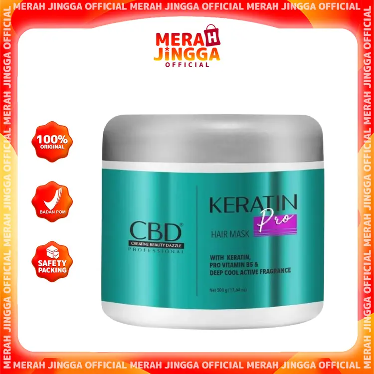 CBD Professional Keratin Pro Daily Use Hair Mask (Masker Rambut/Treatment) - 500gr - 250gr | MJO