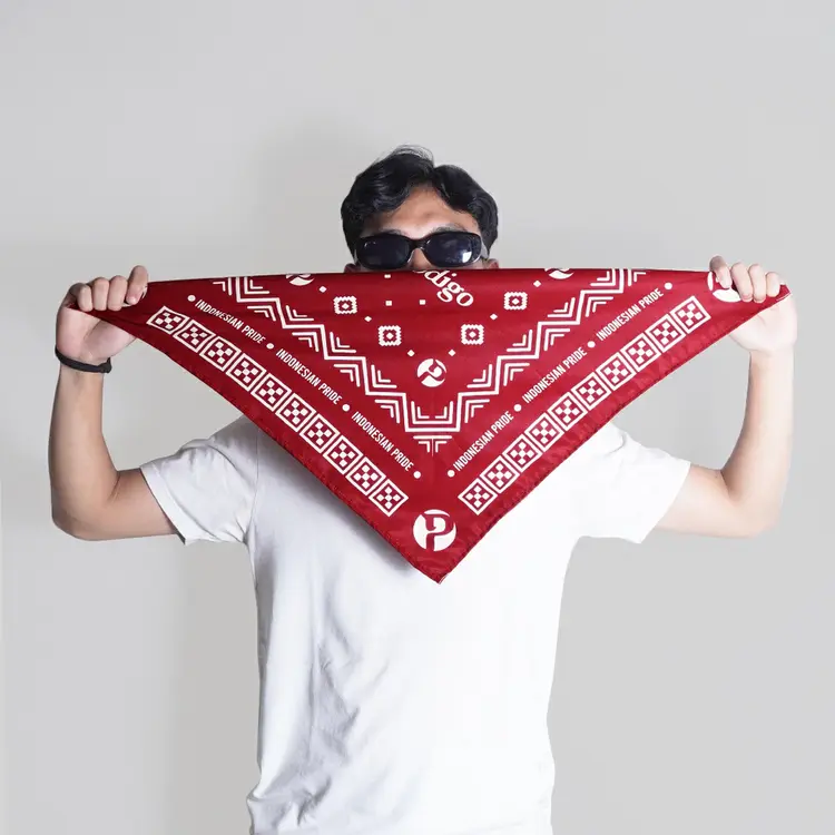 Prodigo * Slayer Bandana Ulos motif 1 | Paisley Scarf Syal Ikat Kepala | Masker Penutup Mulut Berkendara