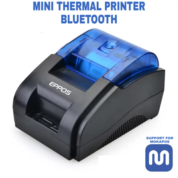 PRINTER THERMAL BLUETOOTH EPPOS EP-RPP02 58mm SUPPORT MOKAPOS GOBIZ