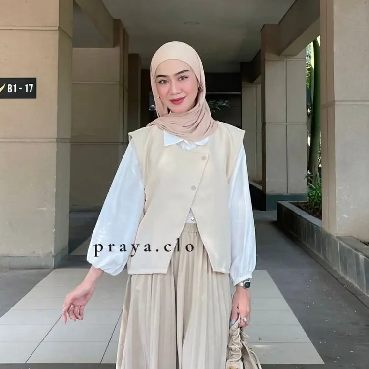 PRAYA.CLO - Rora Vest Wanita Polos Style Korea