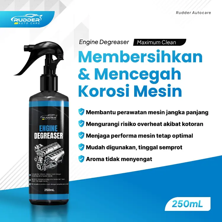 Rudder Engine Degreaser Oli Detailing Cairan Pembersih Blok Mesin Cleaner Kerak Mobil Karat Motor