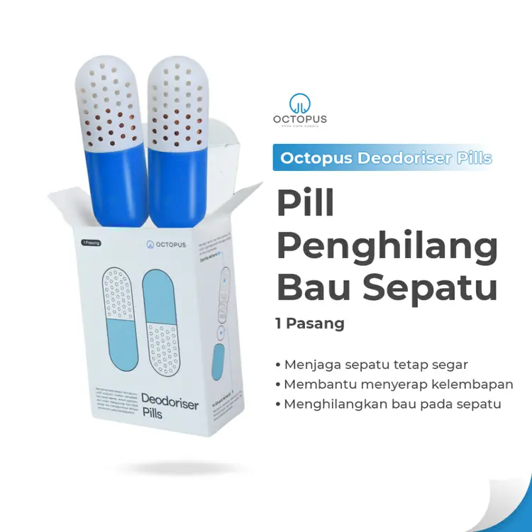 Octopus Shoe Deodorizer pill Kapsul Penghilang Bau Sepatu | Freshener pill Pewangi Sepatu Anti Bau
