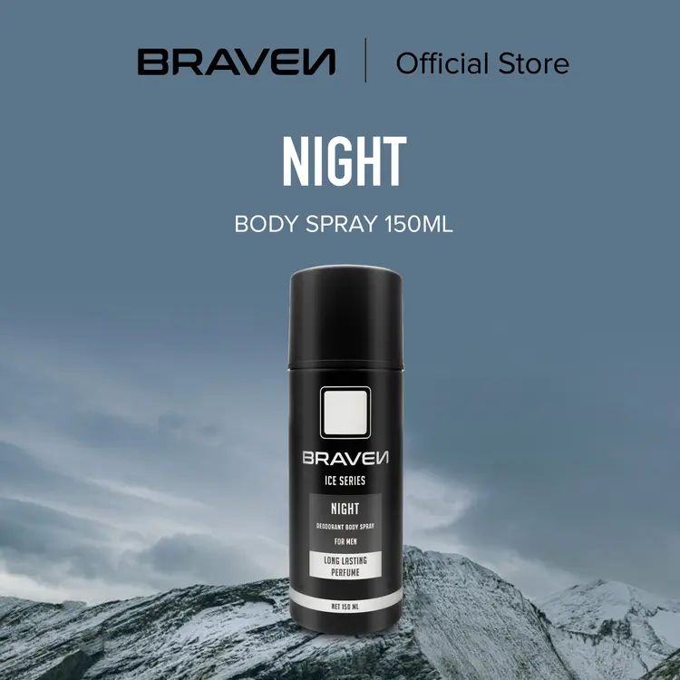 BRAVEN 150 ML ICE BODY SPRAY NIGHT