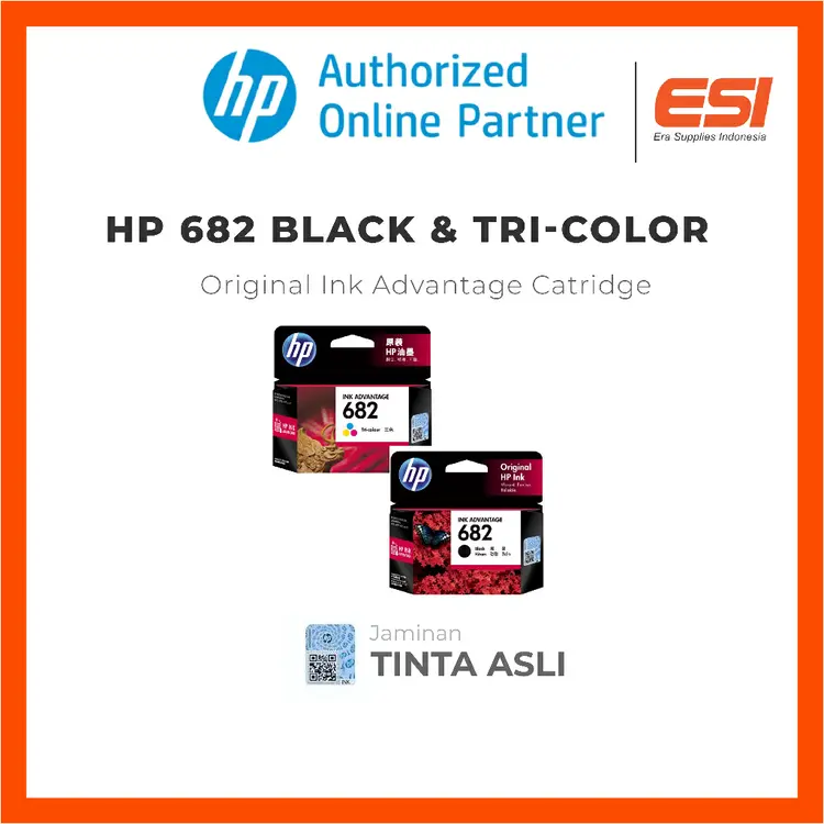 HP 682 Black dan Tri-color (3YM77AA 3YM76AA) 1216 2335 2336