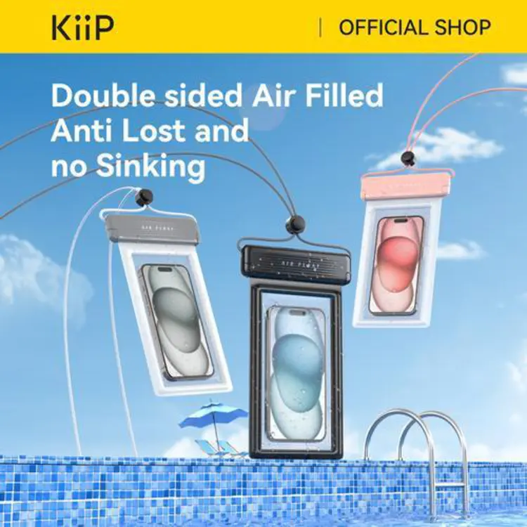 KiiP WB02 Waterproof Case Airbag Casing Kantong Pelindung HP Anti Air IPX8
