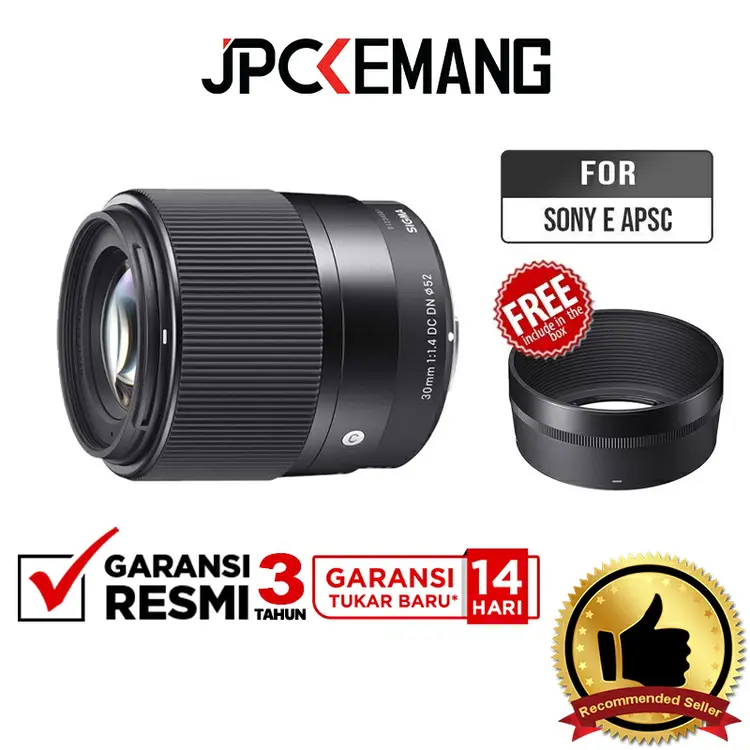Sigma 30mm f1.4 Sigma 30mm f/1.4 DC DN Contemporary for Sony E Mount Garansi Resmi