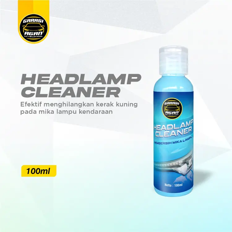 GARASI AGAN Headlamp Cleaner Pembersih Mika Lampu Mobil Motor Kaca Lampu Menguning Headlamp Polish