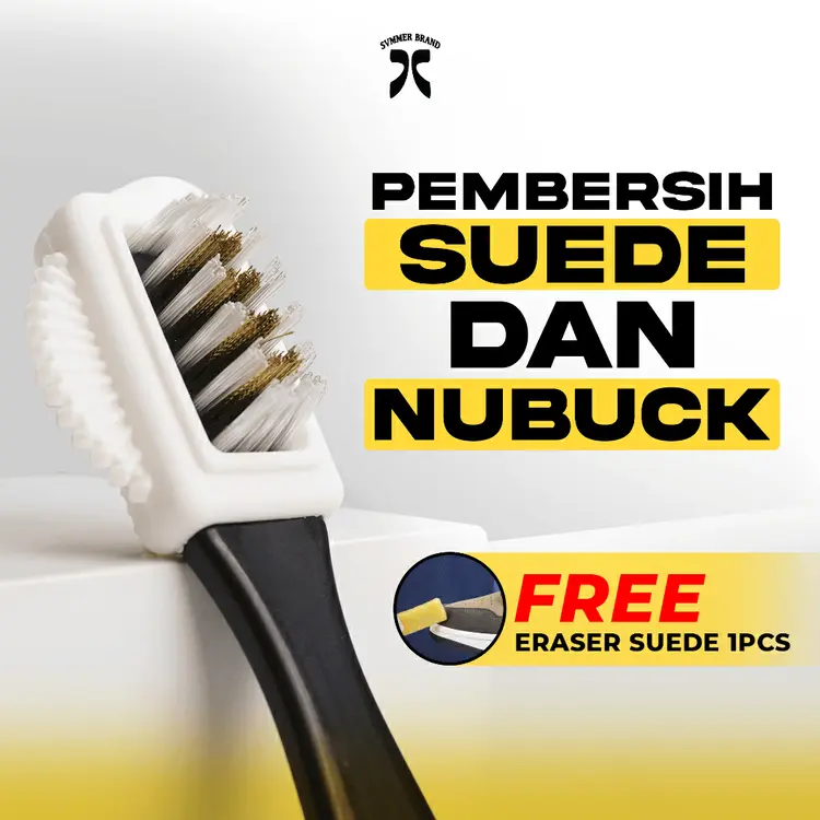 Brush Suede Eraser - Sikat Sepatu Suede Nubuck Brush 3 Sisi 3 in 1