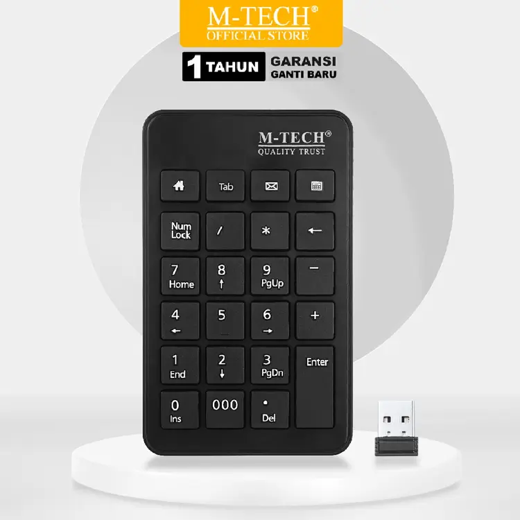 MTECH Keyboard Numerik Keypad Angka Kasir Wireless