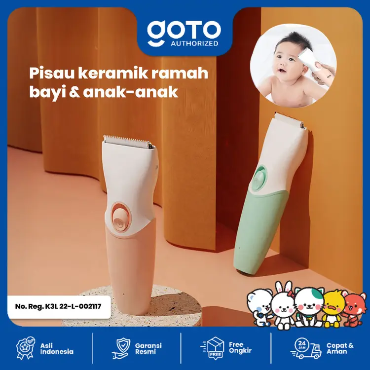 Goto Chioo Electric Hair Clipper Baby Alat Cukur Rambut Elektrik Portable Cukuran Bayi