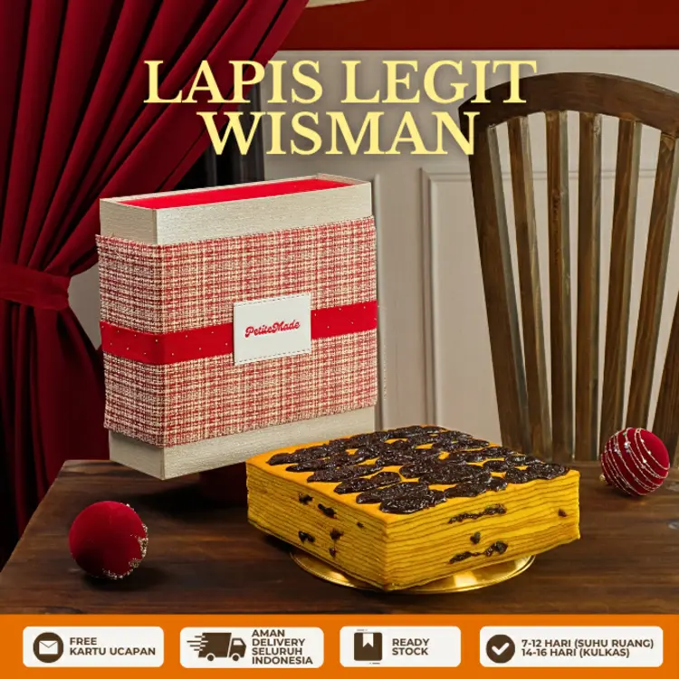 PETITE MADE - Lapis Legit Hampers Natal 2025 - Parcel Christmas (Packaging Vacum)