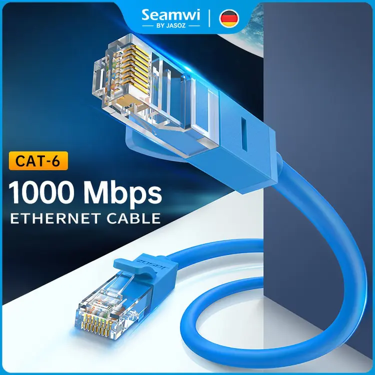 Seamwi Kabel LAN UTP RJ45 Gigabit Ethernet Cat6 Cat5e 1000Mbps Network Cable 0.5m-10m