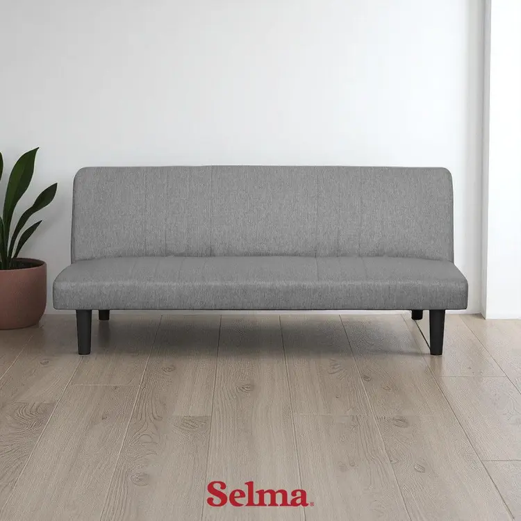 Selma Sofa Bed Fabric - Abu-Abu Tempat Duduk Multifungsi Sofa Tidur 2In1 Kursi Santai Serbaguna Furniture Rumah