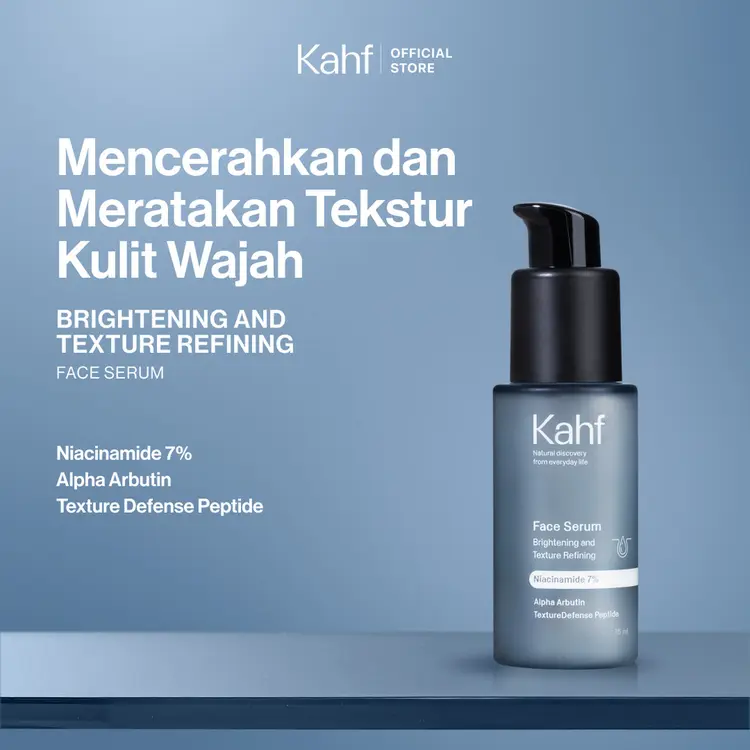 Kahf Face Serum Brightening and Texture Refining 35 ml - Serum Perawatan Wajah Pria