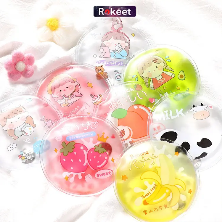 Rokeet Gel Penghangat Tangan Kompres Karakter Lucu Warm Pad Gel Reusable