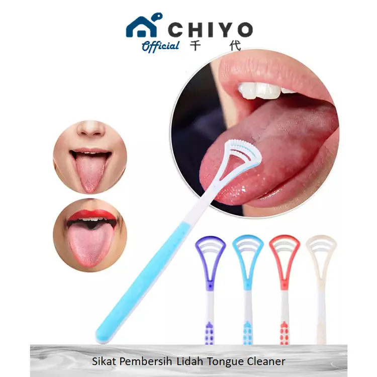 CHIYO Living - Sikat Pembersih Lidah Tongue Cleaner Penghilang Bau Mulut Tak Sedap