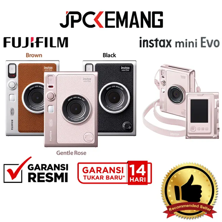Fujifilm Instax Mini Evo Instant Camera Garansi Resmi