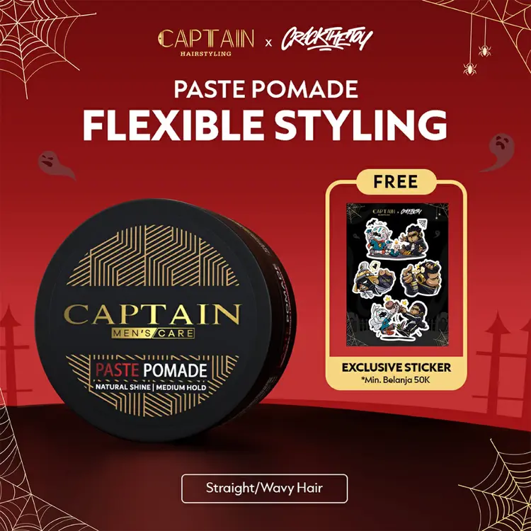 Captain Men's Care Paste Fiber Wax Pomade 80gr