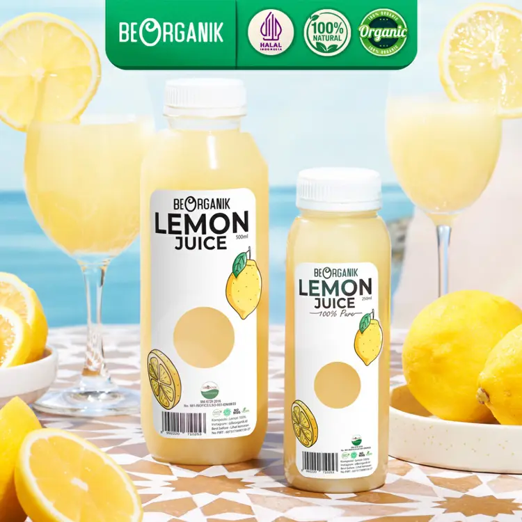 Sari Lemon / Air Lemon Murni / Pure lemon Juice Beorganik BPOM 100%