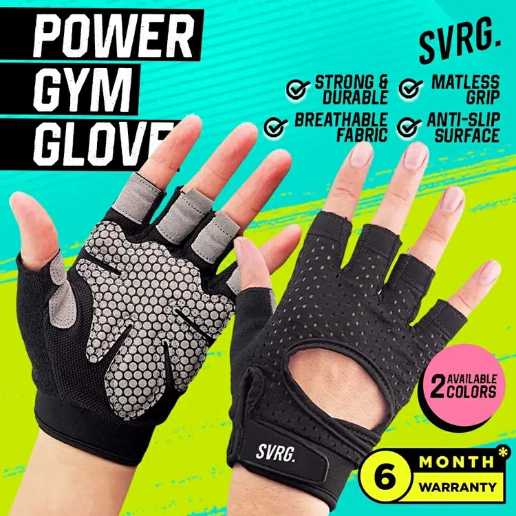 Svarga Power Gym Gloves - Sarung Tangan Anti Slip - Gym & Fitness