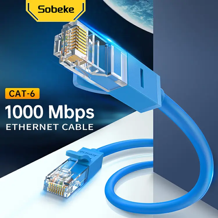 Sobeke Kabel LAN UTP Cat6 Gigabit Ethernet RJ45 Male to Male 1m 2m 3m Cable