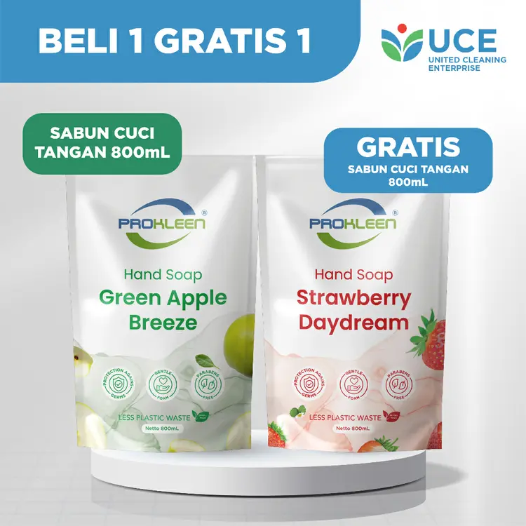 [BUY 1 GET 1] Sabun Cuci Tangan Antibacterial HAND SOAP Pouch 800mL