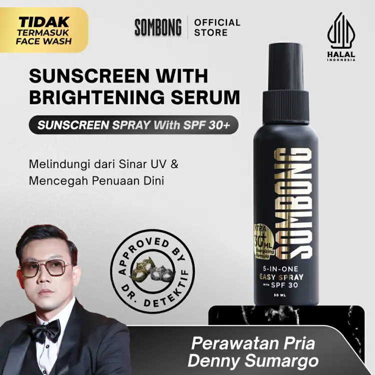 SOMBONG 5-in-1 Sunscreen Spray with Sunscreen SPF 30