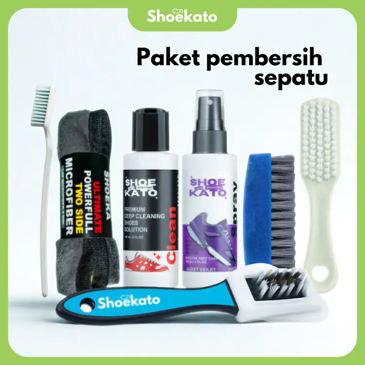 Shoekato Paket Pembersih Sepatu Lengkap Perawatan Warna Dan Putih