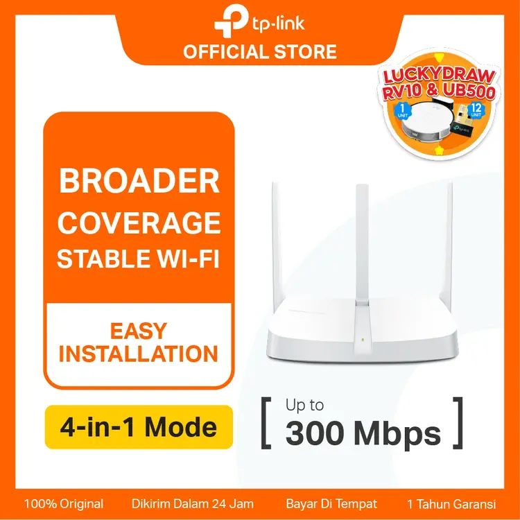 TP-Link | Mercusys MW306R | 300Mbps WiFi Router | Wireless N Router | Extender | Access Point | IPv6