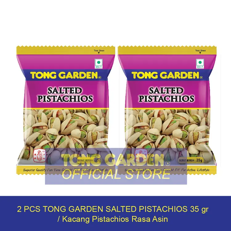Tong Garden Kacang Pistachio Asin 35 gr Spesial Promo Bundle 2