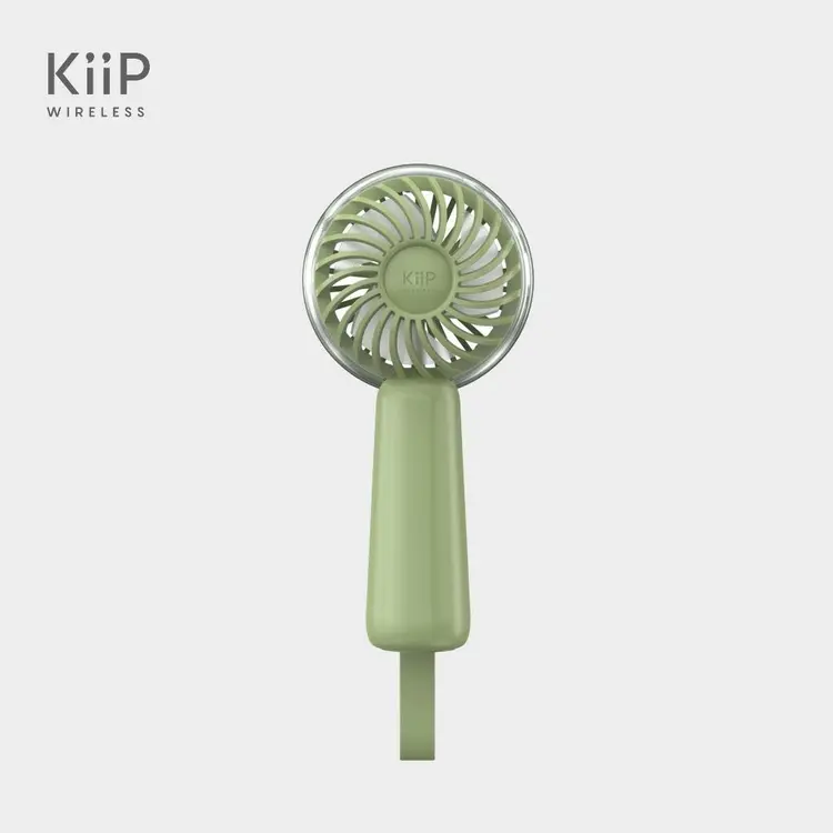 KiiP Fan02 Kipas Angin Mini Portable Rechargeable Fan-3Speed Kipas Genggam 1200mah Travel Size