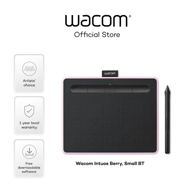 Wacom Intuos Pen & Bluetooth Small, Pink CTL-4100WL/P0-CX
