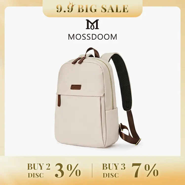 MOSSDOOM Tas Ransel Wanita Goofy Backpack Tahan Air Tas Sekolah