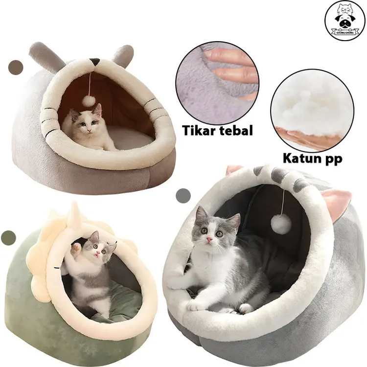 ChongChong - Tidur Kucing Anjing tempat rumah Bad Sarang Hewan Kasur/Rumah Kucin