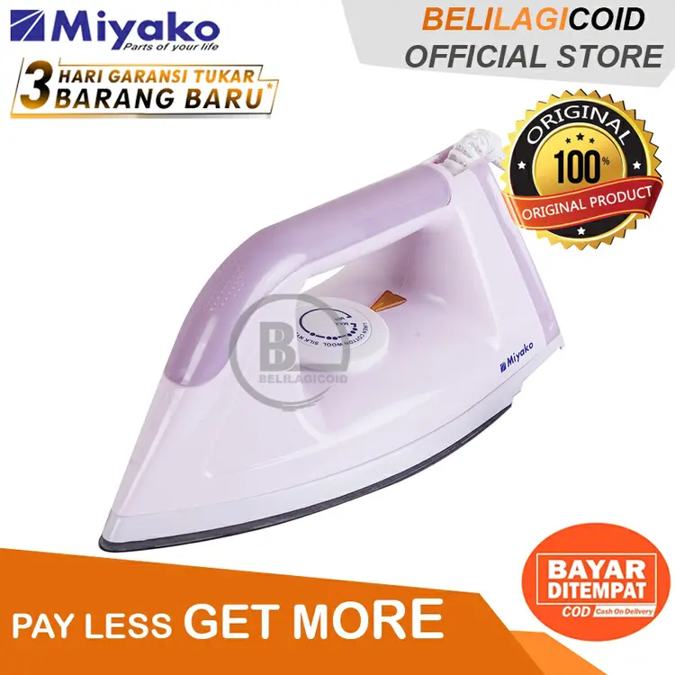 Miyako Setrika EI 1008 M / Setrika Murah Miyako EI-1008M / Setrika Miyako EI1008M / SETERIKA MURAH