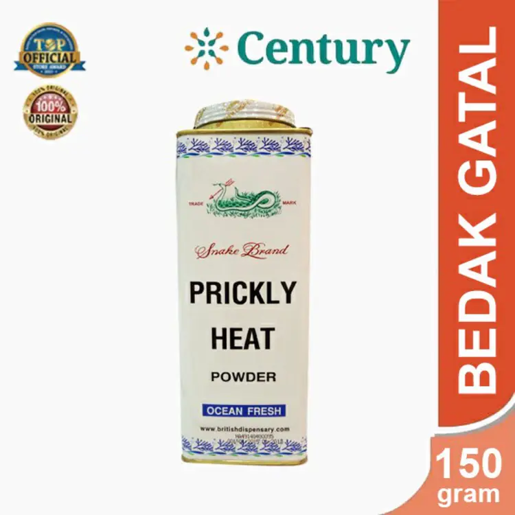 PRICKLY HEAT POWDER (Snake Brand) Ocean Fresh 150 GR/Bedak Gatal/Biang Keringat/