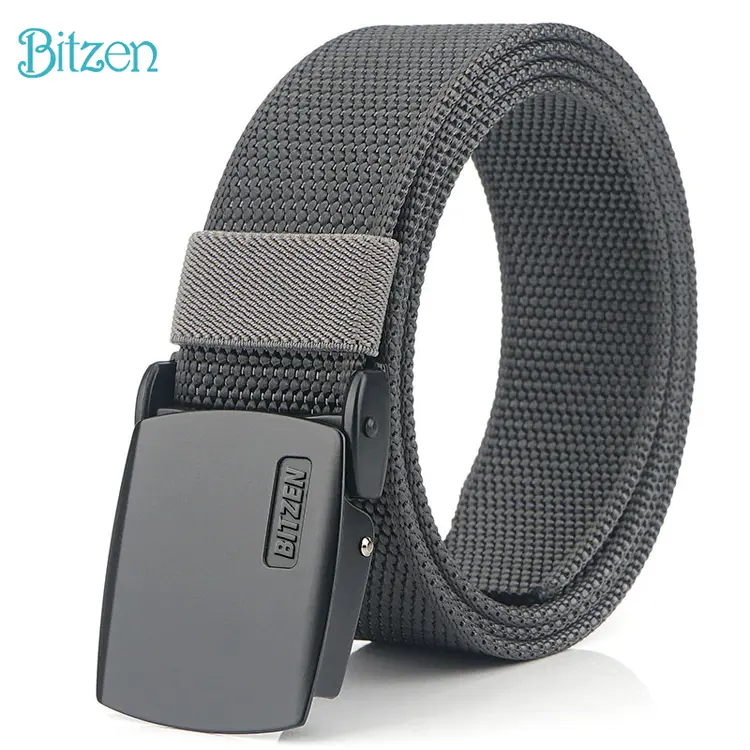 Bitzen Ikat Pinggang Pria Nylon Canvas Sabuk Berkualitas Premium
