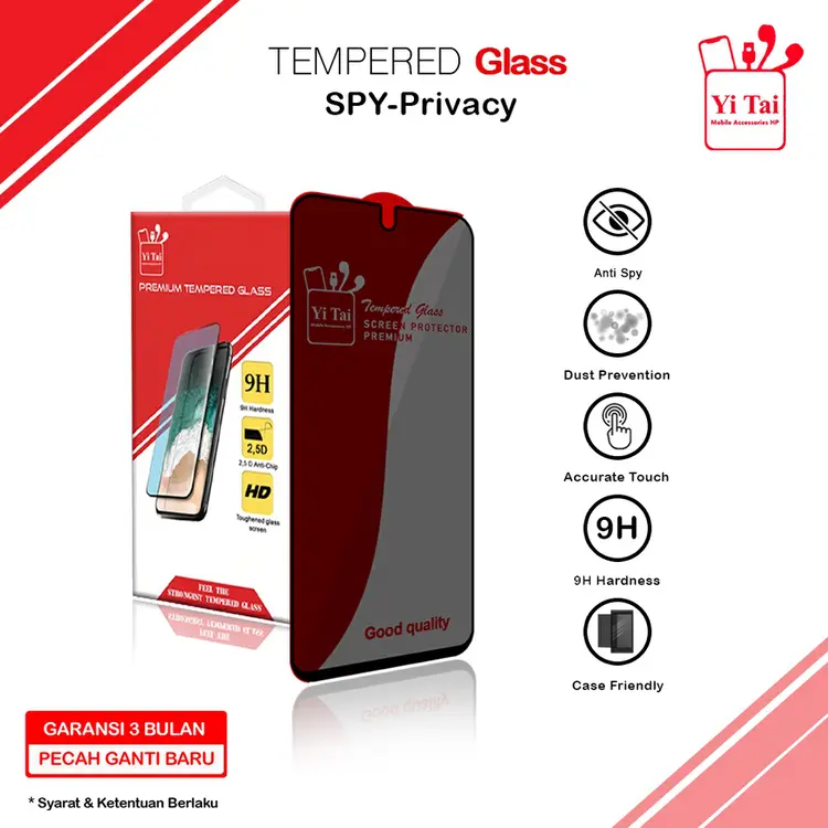 YI TAI - Tempered Glass Spy Vivo Y20 Y20S Y12S Y20i Y21 Y21S Y21T Y35
